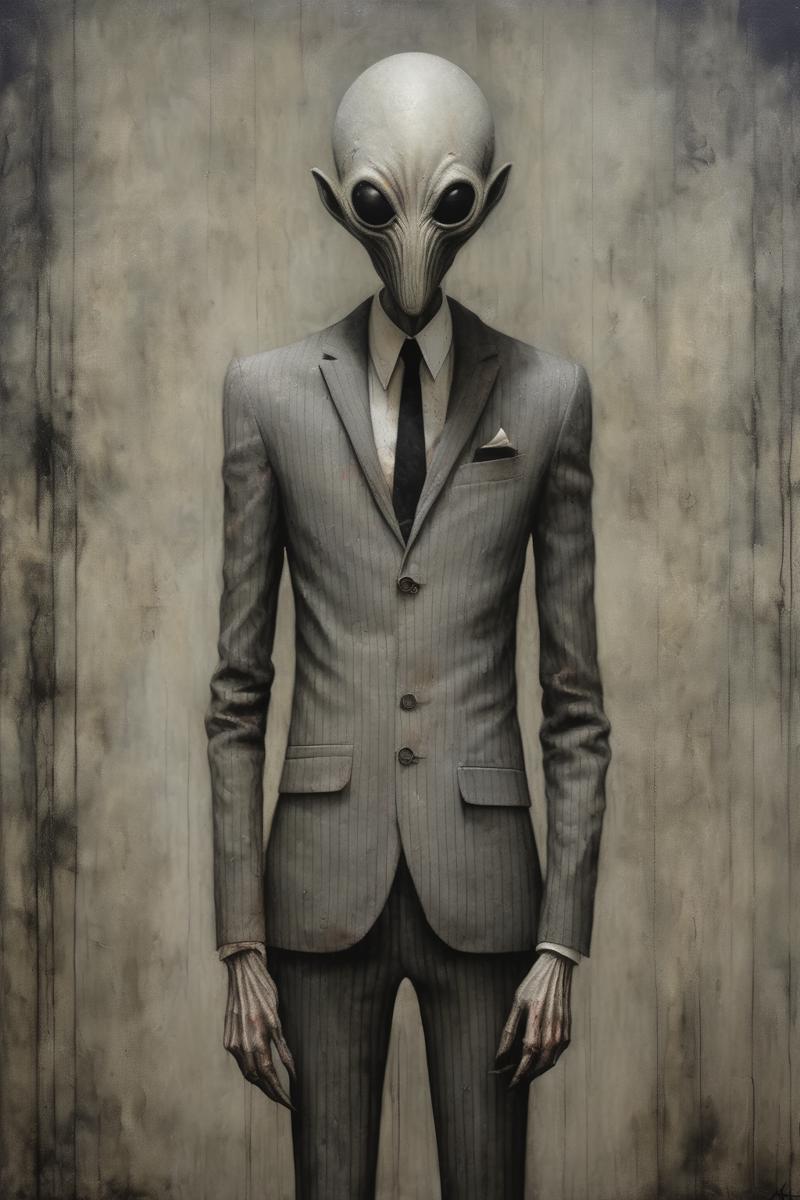 00246-3436475817-_lora_Santiago Caruso Style_1_Santiago Caruso Style - ominous alien standing imposingly in a finely tailored light grey pinstrip.png